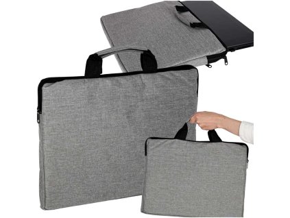 Taška na notebook 15,6 palca kufor aktovka dámska aktovka pánska sivá