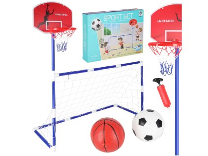 Futbalová bránka pre futbalový basketbal backboard basketbalová hra 2v1 2 lopty čerpadlo