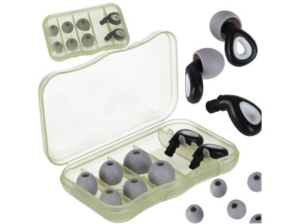 Zatyczki do uszu stopery silikonowe wyciszajace redukcja szumow zestaw 3 rozmiary 175543