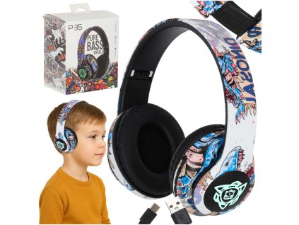 Bezdrôtové slúchadlá do uší Bluetooth RGB Gaming Sport 150mAh