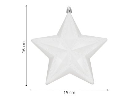 CA1382 VIANOČNÁ DEKORÁCIA HVIEZDA 15 CM
