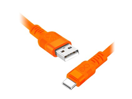 Neónový USB-C rýchlonabíjací kábel 0.9m, 60W