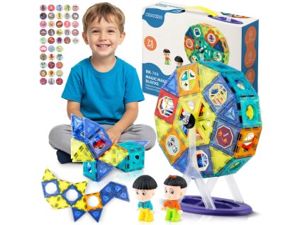 Magnetické kocky s kolotočom RK-769 Ricokids