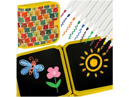 Tablica kredowa przenosna miekka ksiazeczka notes szkicownik mis 169963