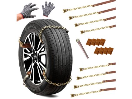 Snehové reťaze protišmykové kryty kolies snehové pneumatiky 8el.