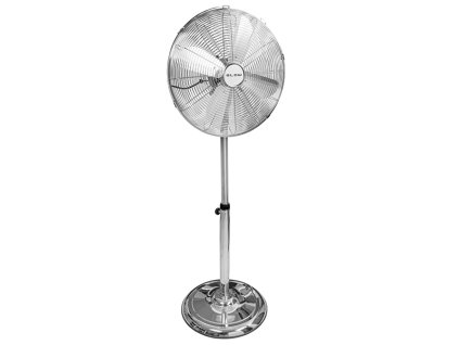 Stojanový ventilátor 16" 60W STRIEBORNÝ kovový