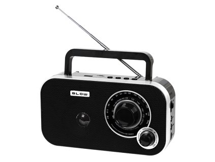 Prenosné analógové rádio AM/FM BLOW RA12 čierno-strieborné