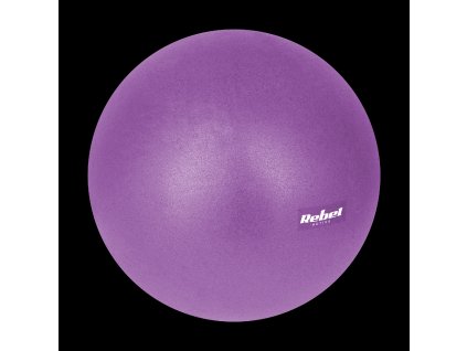 Mini gymnastická lopta na pilates rehabilitačná 25cm, farba fialová, REBEL ACTIVE