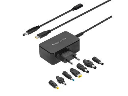 Univerzálny napájací zdroj Kruger&Matz 45W s funkciou Power Delivery 7 koncoviek