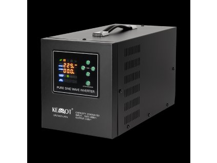 Núdzový napájací zdroj KEMOT PROsinus-2000 s čistou sínusovou premenou a funkciou nabíjania 12V 230V 2000VA/1200W