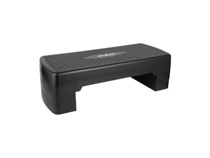 Aerobik a fitness schod, 3 stupne, 68 cm, čierny, REBEL ACTIVE