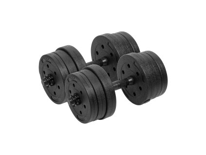 Nastaviteľné bitúmenové činky 2x10kg REBEL ACTIVE