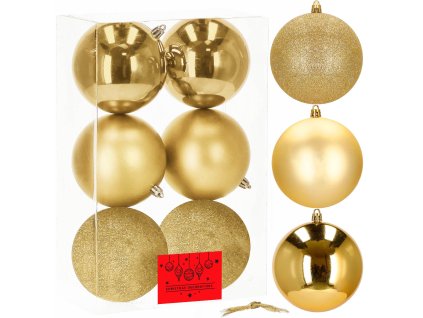 193638 ca0841 bombki choinkowe 10 cm 6 szt M0