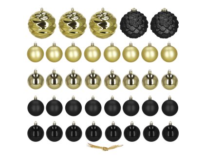 CA0962 SADA VIANOČNÝCH GULÍ 37 KS.