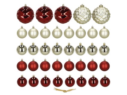 CA0963 SADA VIANOČNÝCH GULÍ 37 KS.