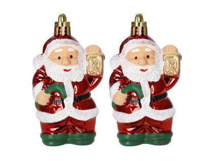 CA1324 VIANOČNÁ OZDOBKA SANTA 8 CM 2 KS.