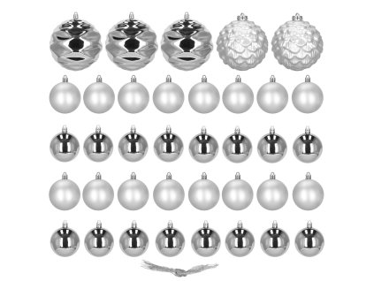 CA0964 SÚPRAVA VIANOČNÝCH GÚĽ 37 KS.