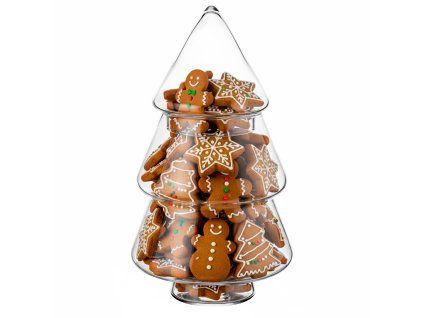 Sklenená nádoba stromček, 25 cm S-CA1458
