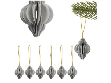 CA1499 VIANOČNÁ OZDOBENIE Z PAPIERA 6 KS.