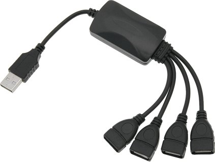 USB 2.0 Hub 4 Porty na Kábli