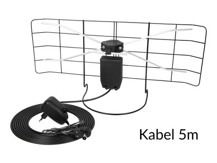 Aktívna izbová TV anténa PL 5m