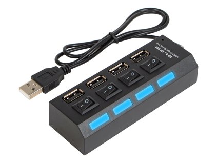 USB rozbočovač WT.A-4xGN.A HUB-07 čierny