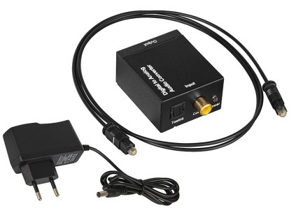 Digitálny Audio Prevody na TOSLINK na RCA
