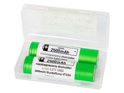 Dvojbalenie Li-ion batérií 18650 2600mAh