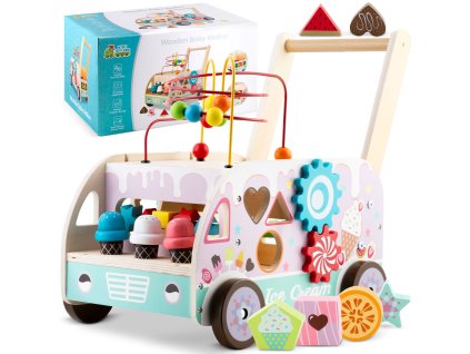 Drevený chodítko s nanukmi RK-873 Ricokids