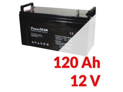 PMG 121200 - Gélový akumulátor 120Ah 12V - MaxBat