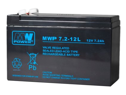MWP 7,2-12L - Akumulátor 12V 7,2Ah - MW Power