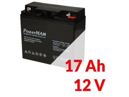 PM 12170 - Akumulátor PowerMAX 17Ah 12V - MaxBat