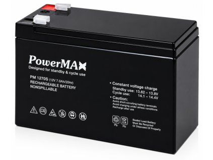Akumulátor PowerMAX 7 Ah 12 V MaxBat 1270S EC-09741