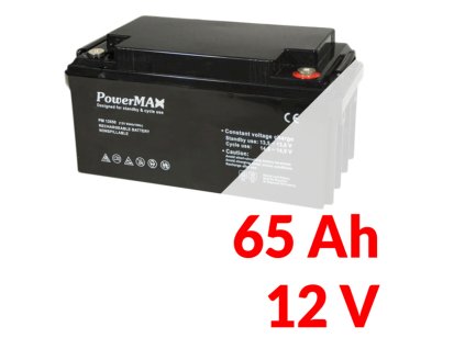 PM 12650 - Akumulátor PowerMAX 65Ah 12V - MaxBat