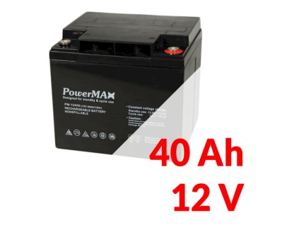 PM 12400 - Akumulátor PowerMAX 40Ah 12V - MaxBat