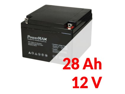 PM 12280 - Akumulátor PowerMAX 28Ah 12V - MaxBat