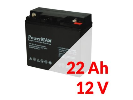 PM 12220 - Akumulátor PowerMAX 22Ah 12V - MaxBat