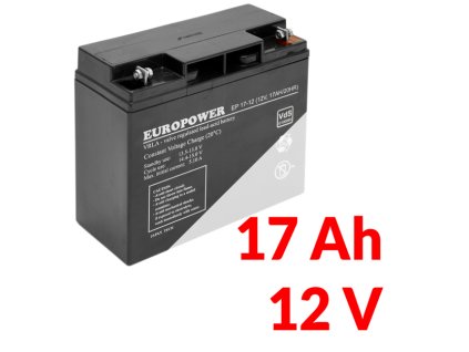 EP 17-12 - Akumulátor 17Ah 12V - EUROPOWER