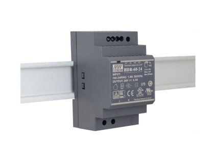 large hdr 100 24 zasilacz na szyne din 24v 3 83a zabezpieczenia scp olp ovp mean well hdr 100 24