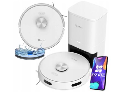 RE4 Plus - Inteligentný robotický vysávač / mop so samočistiacou základňou - EZVIZ
