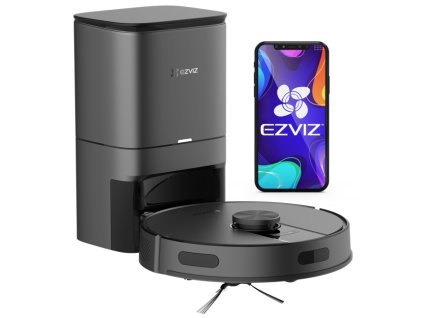 RE4 Plus Black - Inteligentný robotický vysávač / mop s automatickou samočistiacou stanicou - EZVIZ