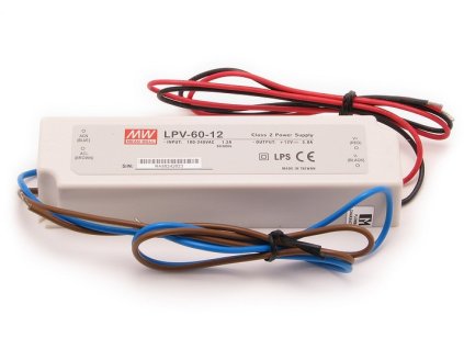 LPV-60-12 - Profesionálny LED zdroj 60W - Mean Well