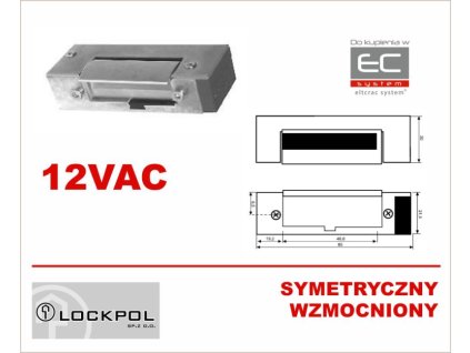 1510-12AC - Elektrozápad 12VAC symetrický, zosilnený - Lockpol