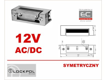 1710-12AC/DC - Elektromagnetický zámok 12VAC/DC symetrický - Lockpol
