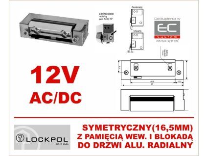 Elektrický protikus Lockpol 1443RF-12AC/DC EC-13307