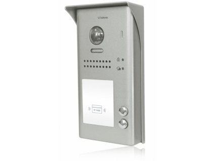 S1102A - Dvojrodinný bránový panel s kamerou a čítačkou kariet RFID 125kHz, povrchová montáž - Vidos