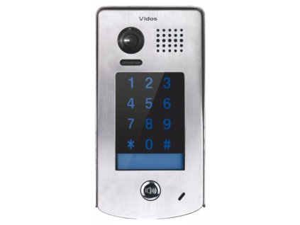 S1301D-2 - Dvojitý bránový panel pre 1 rodinu s kamerou a kódovým zámkom, povrchový - Vidos