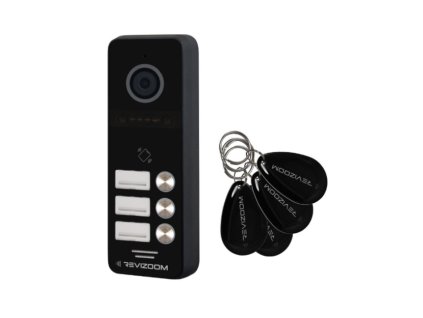 RC-431HD-C - Bránková stanica 3-užívateľová s RFID čítačkou pre videovrátnik, povrchová, 2Mpx - Revizoom