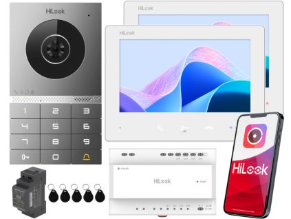 HD-VIS-02-K-W-2LCD - Dvojvodičový IP WiFi videovrátnik s dvoma monitormi - HiLook by Hikvision