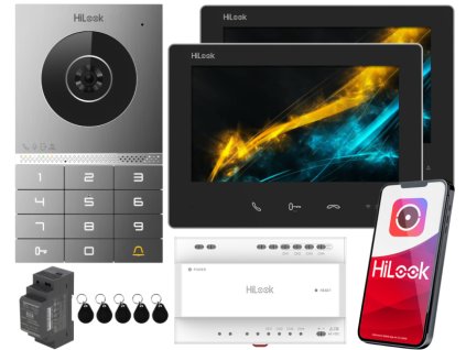 HD-VIS-02-K-2LCD - 2-vodičový IP WiFi videovrátnik s dvoma monitormi - HiLook by Hikvision